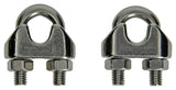 Mack 1008450 - 2 ståltrådsklemmer 6-8mm rustfrit stål | 10 stk