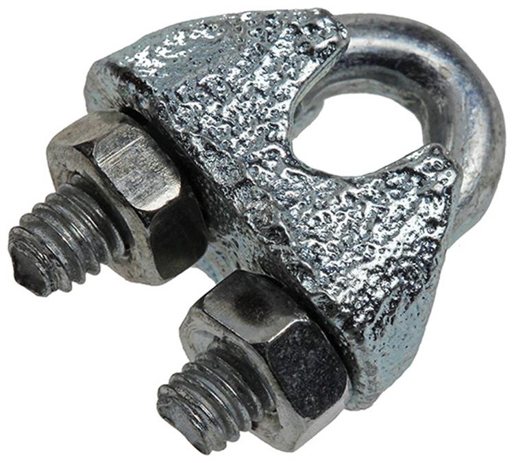 Mack 1008452 - 4 ståltrådsklemmer 3mm galvaniseret | 10 stk