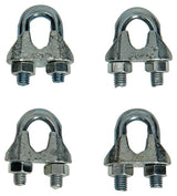 Mack 1008454 - 4 ståltrådsklemmer 6mm galvaniseret | 10 stk