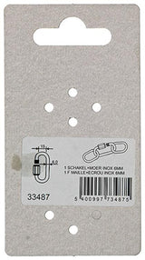 Mack 1008457 - 1 tomt led + møtrik 6mm rustfrit stål | 10 stk