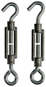 Mack 1008458 - 2 strammerøje + krog m6 x 60mm galvaniseret | 10 stk