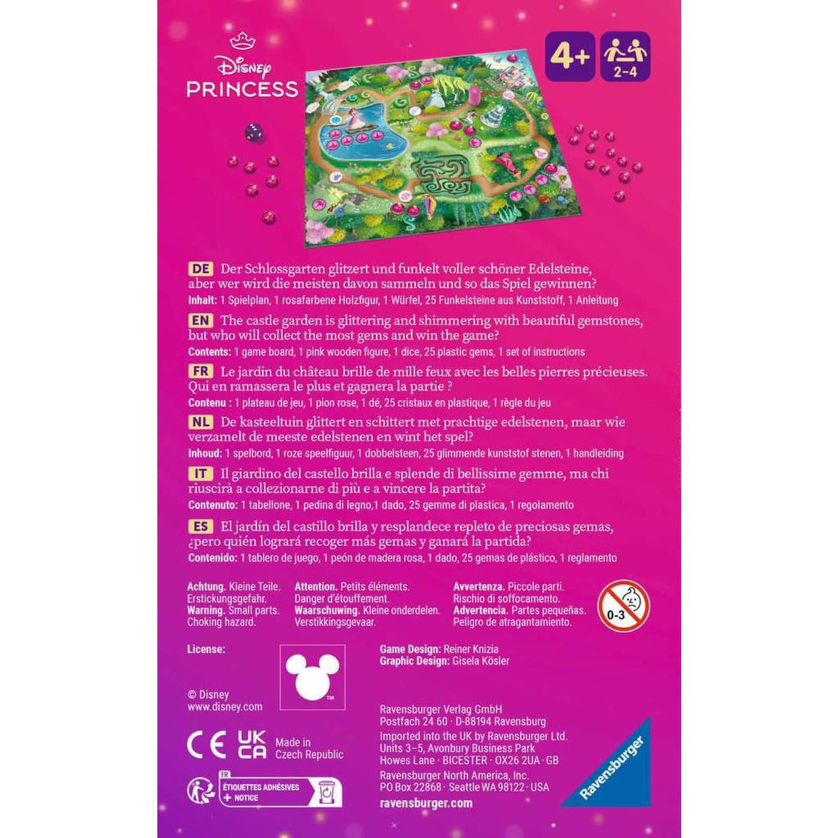 Ravensburger disney prinsesse ædelsten lommespil
