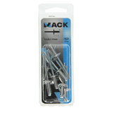 Mack 1020309 - 11 blindhæfteklammer aluminium bredt hoved 4,8x14mm | 5 stk