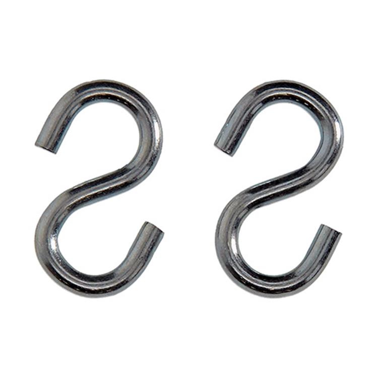 Mack 1008483 - 2 åbne S-kroge 4,0 x 35mm galvaniseret | 10 stk