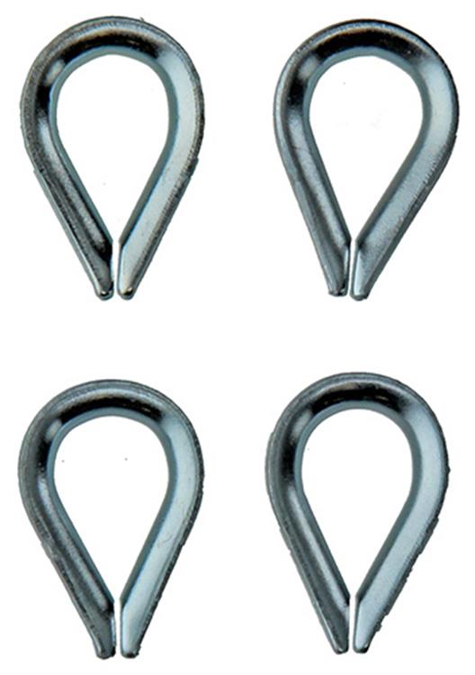 Mack 1008503 - 4 ærmer 3,5mm galvaniseret | 10 stk