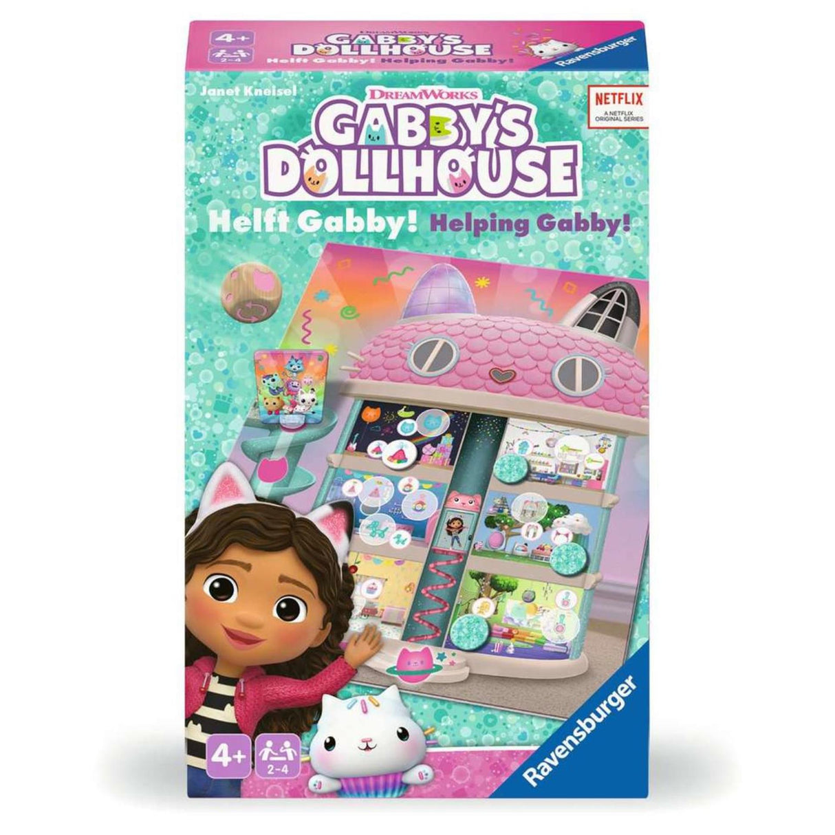Ravensburger Gabby's Dollhouse - Tidy with Gabby lommespil