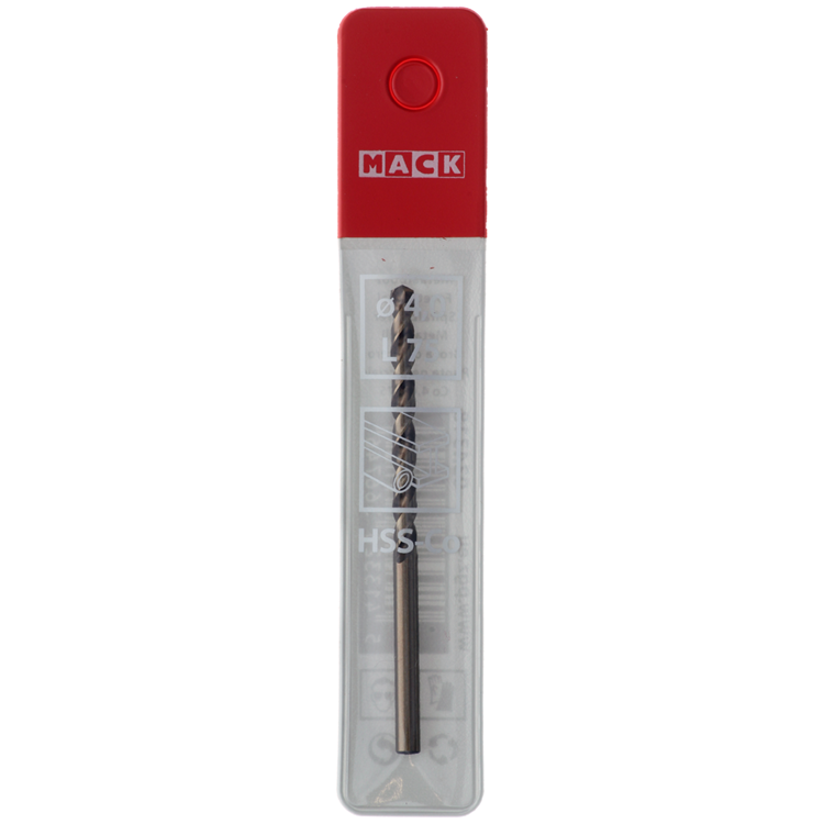 Mack 1018424 - metalbor hss co5% din 338 ø 4,0 x 75 mm | 5 stk
