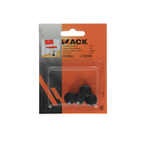 Mack 1047755 - plastikstik sort ø 16 mm 4 stk | 6 stk