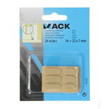 Mack 1047669 - lyddæmper selvklæbende brun 16 + 22x7 mm 24 stk | 12 stk