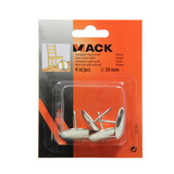 Mack 1047787 - stol glider søm metal krom ø 30 mm 4 stk | 6 stk