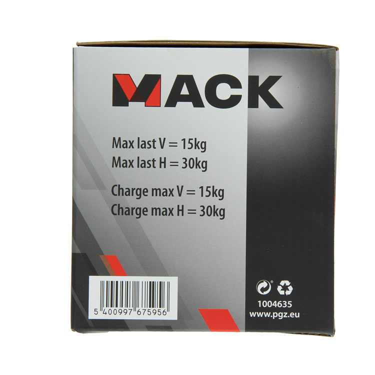 Mack 1004635 - sugekop enkelt rød ø 12 cm | 4 stk