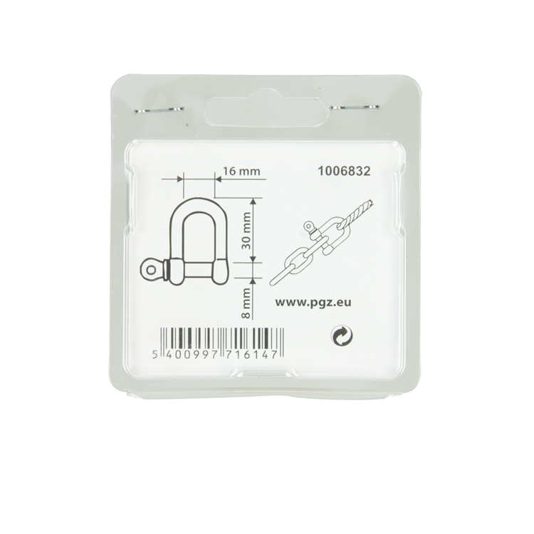 Mack 1006832 - 2 klinger galvaniseret lige bl 5 16 tommer -8mm | 5 stk