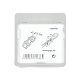 Mack 1006901 - 2 ståltrådsklemmer duplex galvaniseret 4-5mm bl | 5 stk