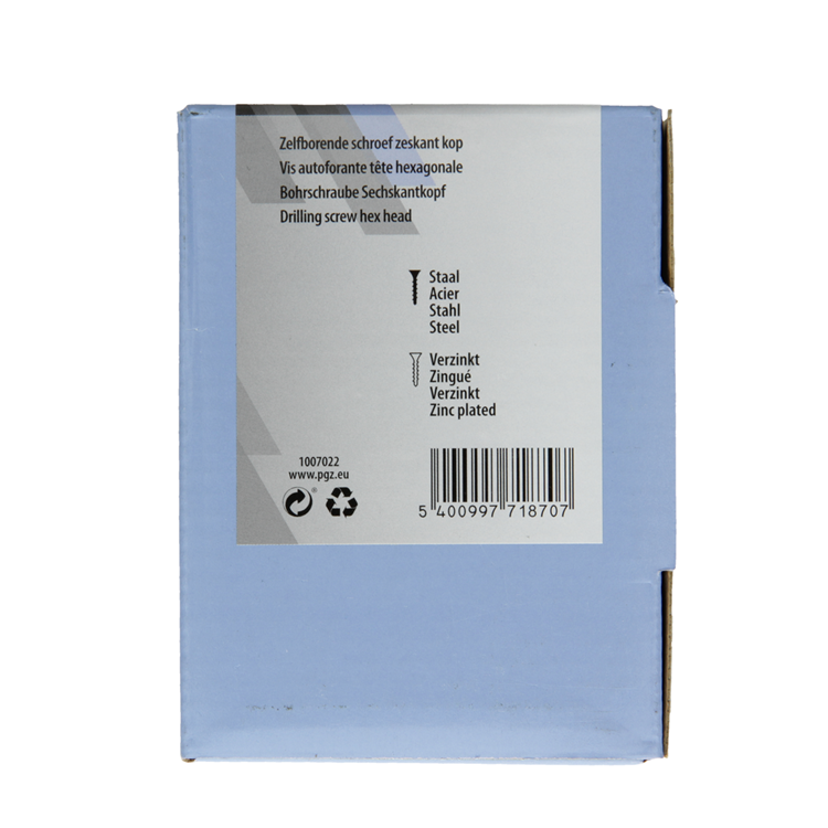 Mack 1007022 - selvborende sekskantskrue 200 200 stk 4,8x25mm | 5 stk