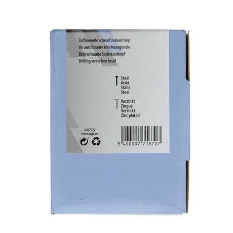 Mack 1007022 - zelfbor. schroef zeskant 200 200 st 4,8x25mm | 5 stuks