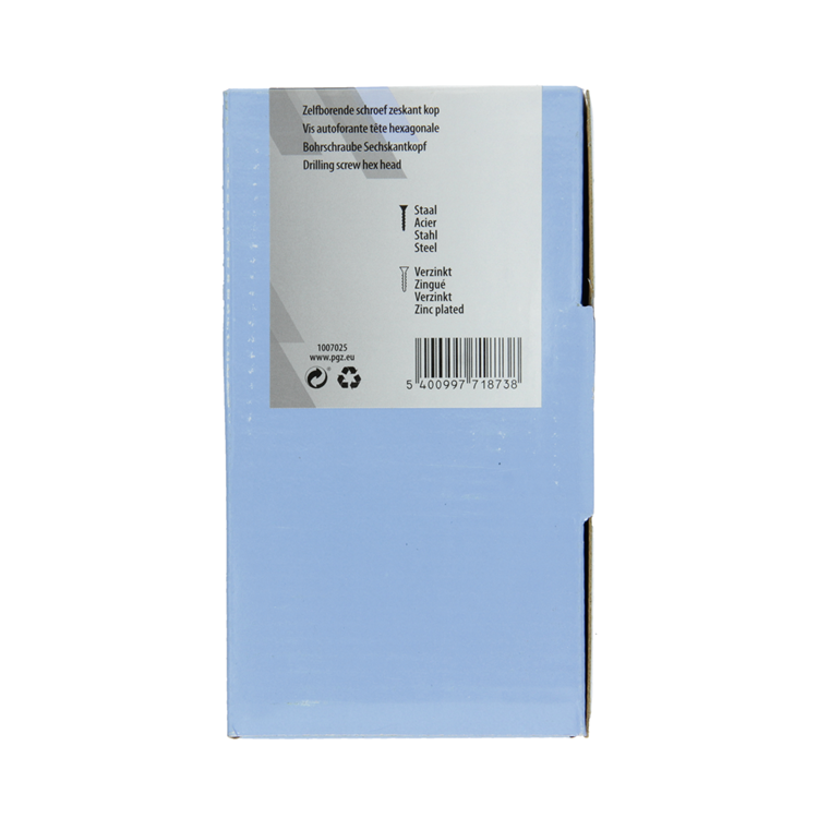 Mack 1007025 - selvborende sekskantskrue 100 100 stk 5,5x50mm | 5 stk