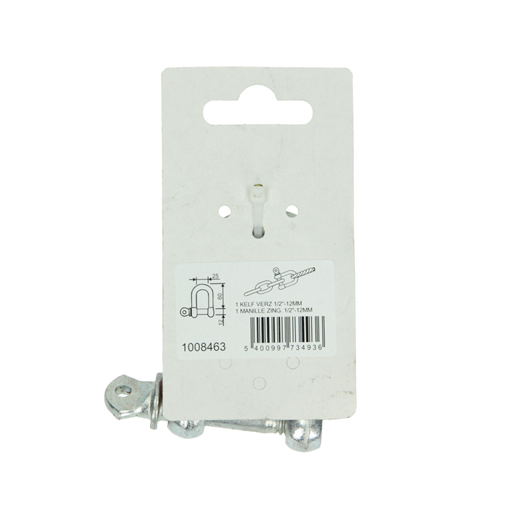 Mack 1008463 - 1 affasning lige 12mm galvaniseret | 10 stk