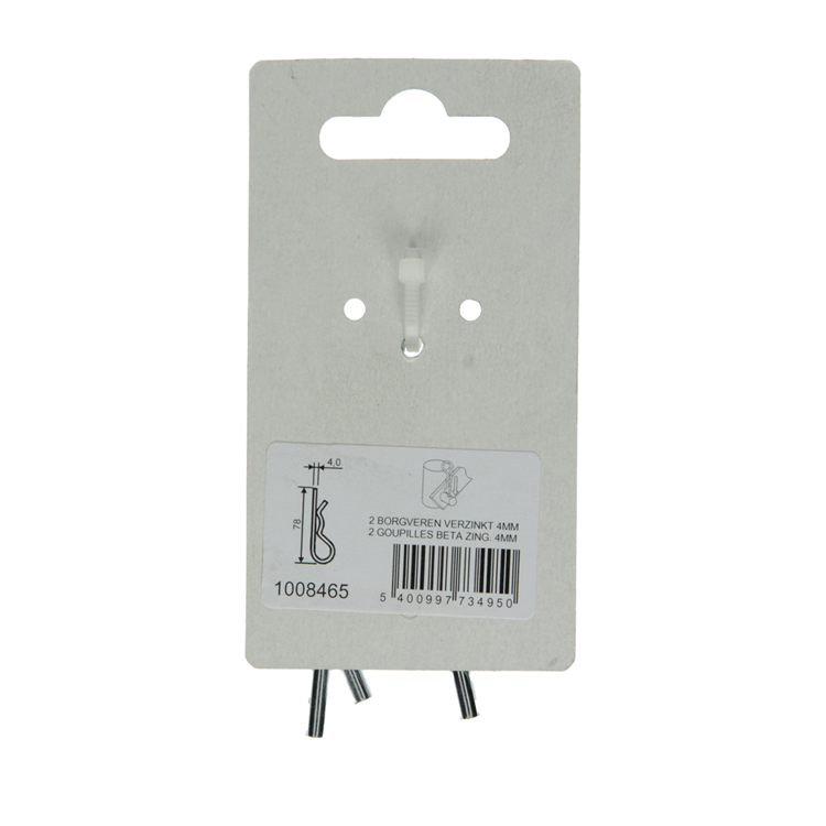 Mack 1008465 - 2 enkelt låseringer 4mm galvaniseret | 10 stk