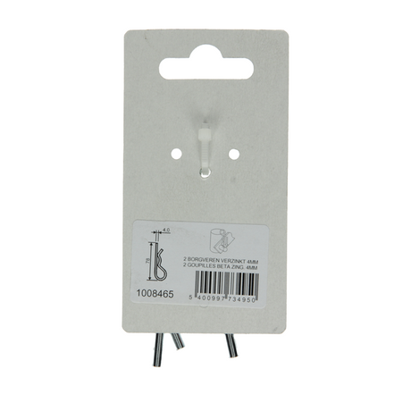 Mack 1008465 - 2 enkele borgveren 4mm verzinkt | 10 stuks