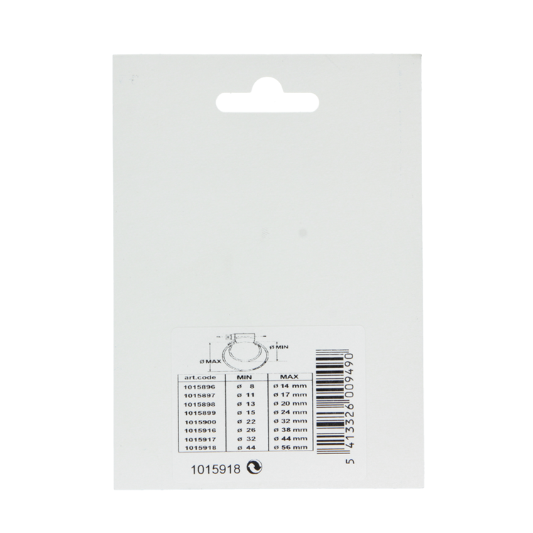 Mack 1015918 - 2 galvaniserede spændingsringe kort 44x56mm | 10 stk