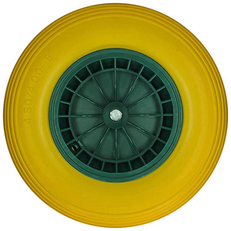 1039748 - lekvrij kruiwagenwiel ø 400 groene velg | 3 stuks