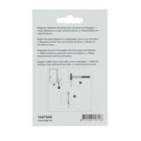 Mack 1047640 - dørstop gummi + prop sort ø 30 mm 2 stk | 6 stk