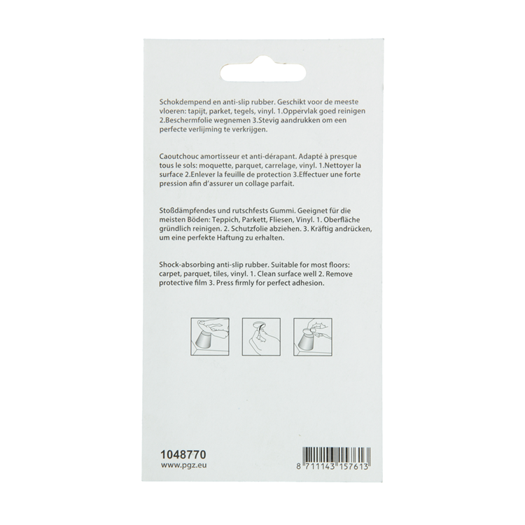 Mack 1048770 - stødabsorberende gummi brun ø 40 mm 4 stk | 6 stk