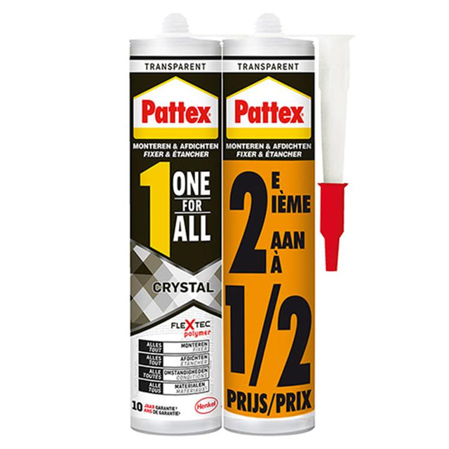 Pattex 1051024 - duo en for alle krystal | 6 stk