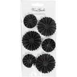 Https: www.cchobby.nl rosetter-d-35-50-mm-sort-glitter-6-stykke-1-kasse