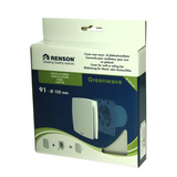 Renson 1069258 - mekanisk ventilatordæksel (9x11-dia 100) 91g (grå) | 2 stk