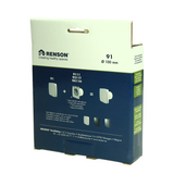 Renson 1069258 - mekanisk ventilatordæksel (9x11-dia 100) 91g (grå) | 2 stk