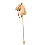 Playwood - hobbyhest beige rib med lyd - fløjlsbuk