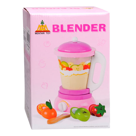 Mentari legetøjsblender i træ - legekøkken smoothie sæt.
