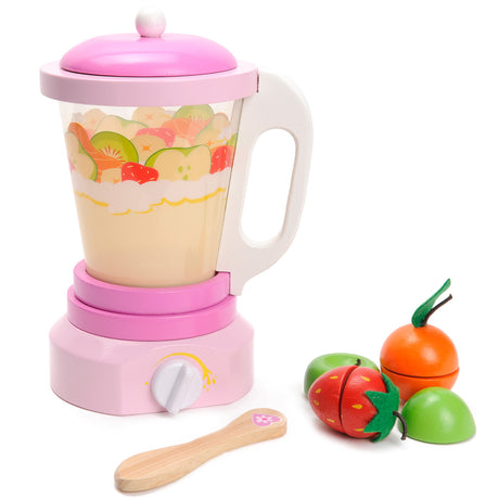 Mentari legetøjsblender i træ - legekøkken smoothie sæt.