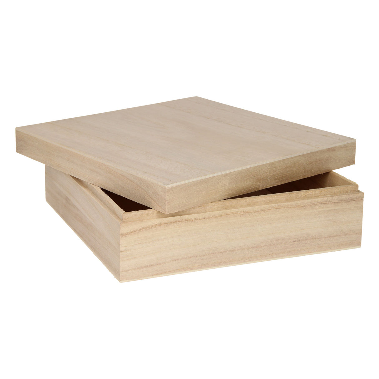 Playwood box firkantet med løst låg