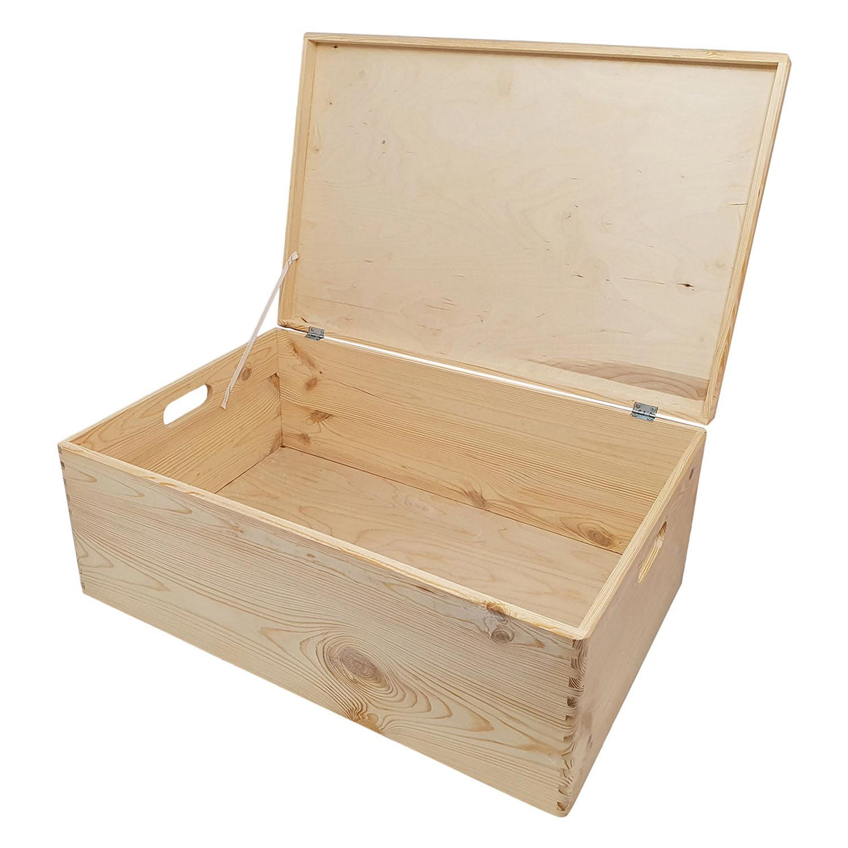 Playwood fyrretræ opbevaringsboks med klaplåg (40x30x23cm)