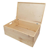 Playwood fyrretræ opbevaringsboks med klaplåg (40x30x23cm)