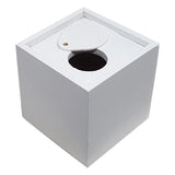 Creativ company træsparegris firkantet - hvid - l 8,7 cm x b 8,5 cm x h 8,6 cm