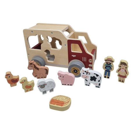 Playwood træ figurer bil husdyr legetøj pædagogisk.
