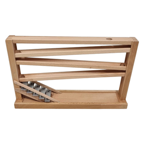 Playwood beukenhouten knikkerbaan kogelbaan met klokkenspel van beukenhout voor 16 mm knikkers (excl knikkers) marble game