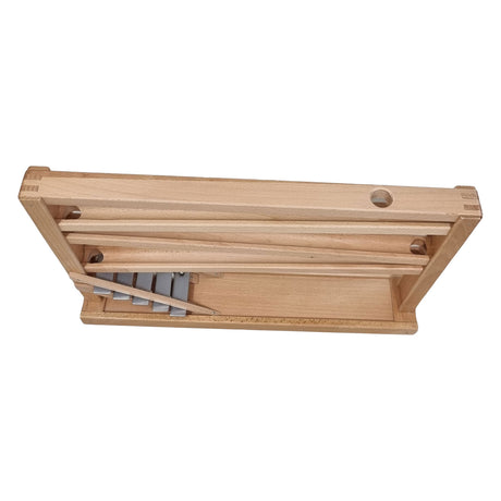 Playwood beukenhouten knikkerbaan kogelbaan met klokkenspel van beukenhout voor 16 mm knikkers (excl knikkers) marble game