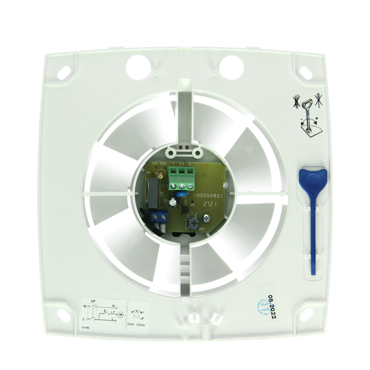 Renson 1069254 - mek. blæser med timer 9212t (dia 125) | 2 stk