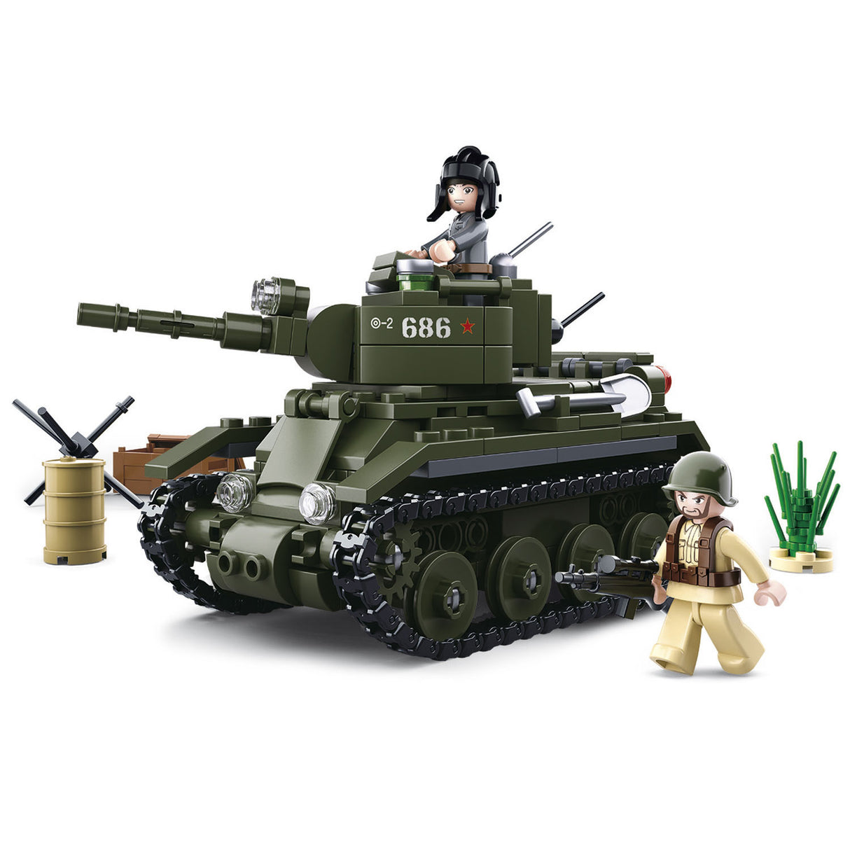 Sluban WWII - BT-7 allieret kavaleri tank - 347 stk.
