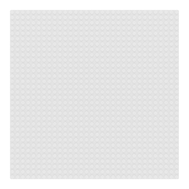 Sluban mursten base - bundplade bundplade byggeplade til byggeklodser hvid - 32x32 knopper - 25,6 x 25,6 cm m38‑b0833b fra 4 år