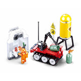 Sluban brandrobot bore byggelegetøj til børn fra 6 år - byggelegetøj model bygning brandvæsen robot - byggekasse med 130 byggeklodser og 1 minifigur - m38-b0963