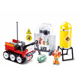 Sluban brandrobot bore byggelegetøj til børn fra 6 år - byggelegetøj model bygning brandvæsen robot - byggekasse med 130 byggeklodser og 1 minifigur - m38-b0963
