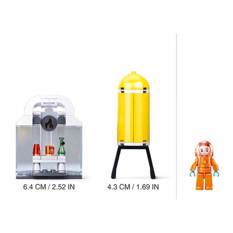 Sluban brandrobot bore byggelegetøj til børn fra 6 år - byggelegetøj model bygning brandvæsen robot - byggekasse med 130 byggeklodser og 1 minifigur - m38-b0963