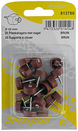 Mack 1017028 - 20 hyldeknægte med søm brun | 5 stk