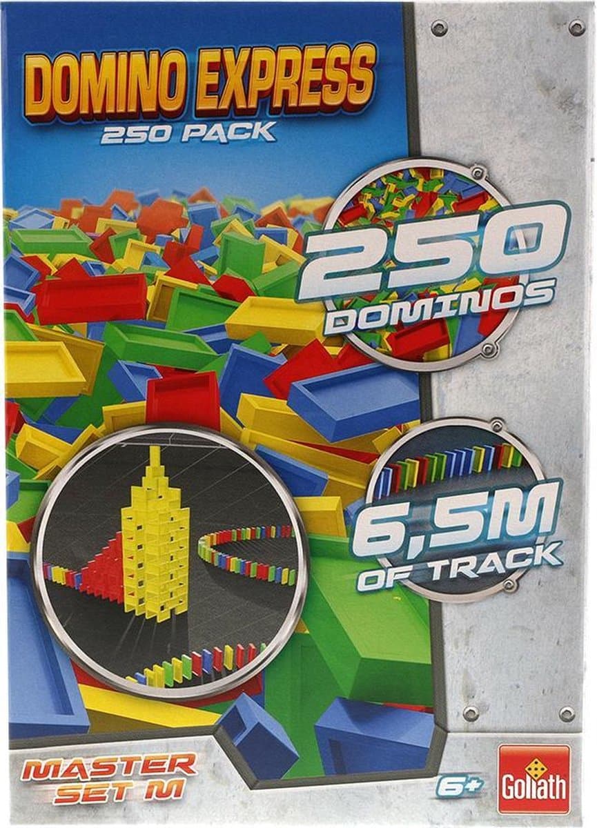 Goliath domino express 250 ekstra dominosten, champion race master sæt m