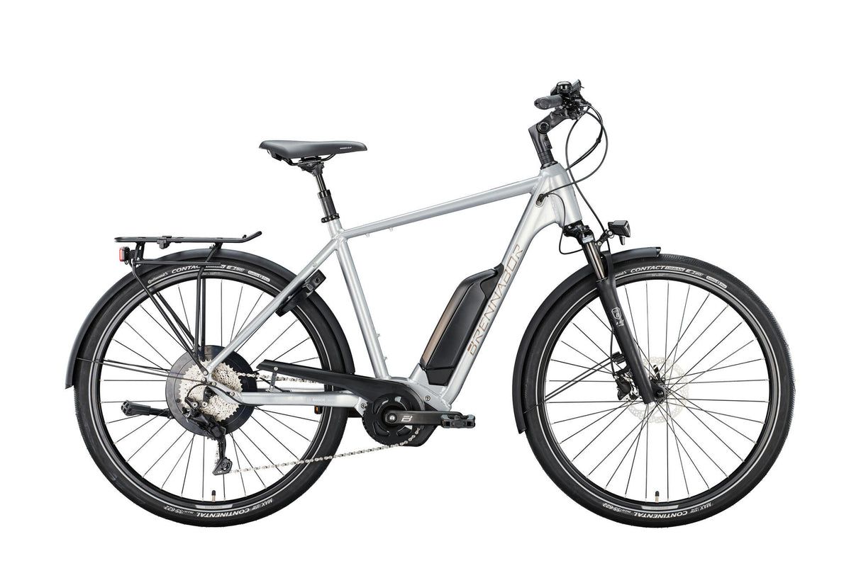 Brennabor elektrisk trekkingcykel T-38e mod. 24 ebike trek. t-38e 28 50 he. 8 sp. sølvbrun